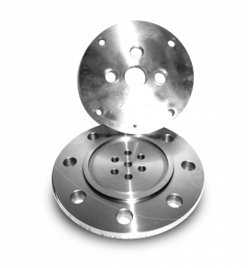 Hier sieht man einen Sonderflansch der nach den Vorgaben des Kunden gefertigt wurde