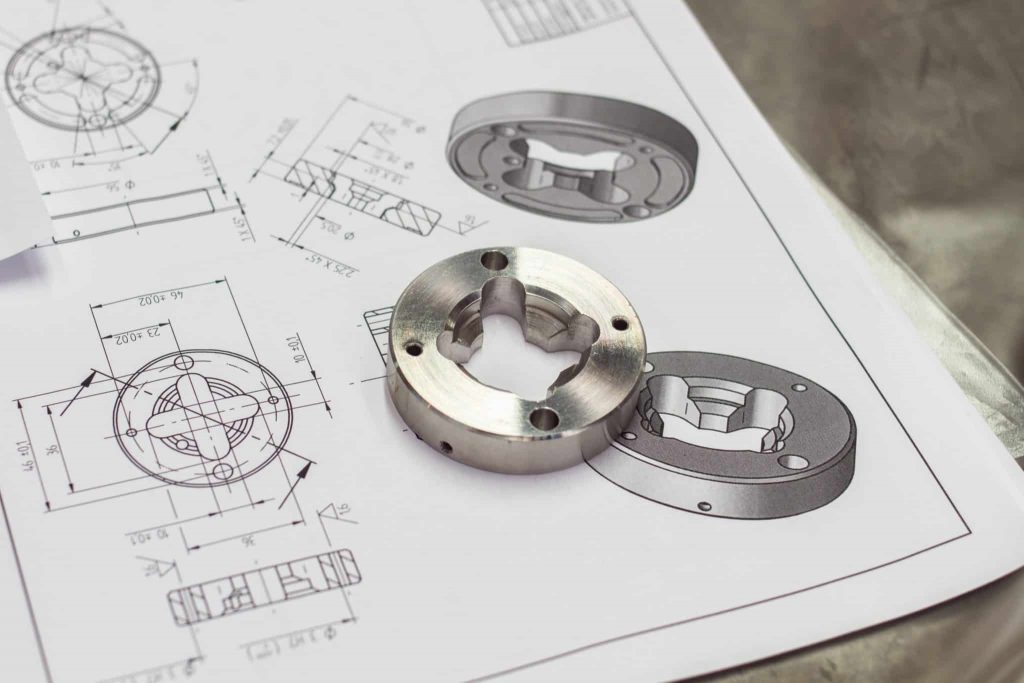 sonderflansche-dela Das Bild zeigt Sonderflansche von Dela mit der Zeichnung